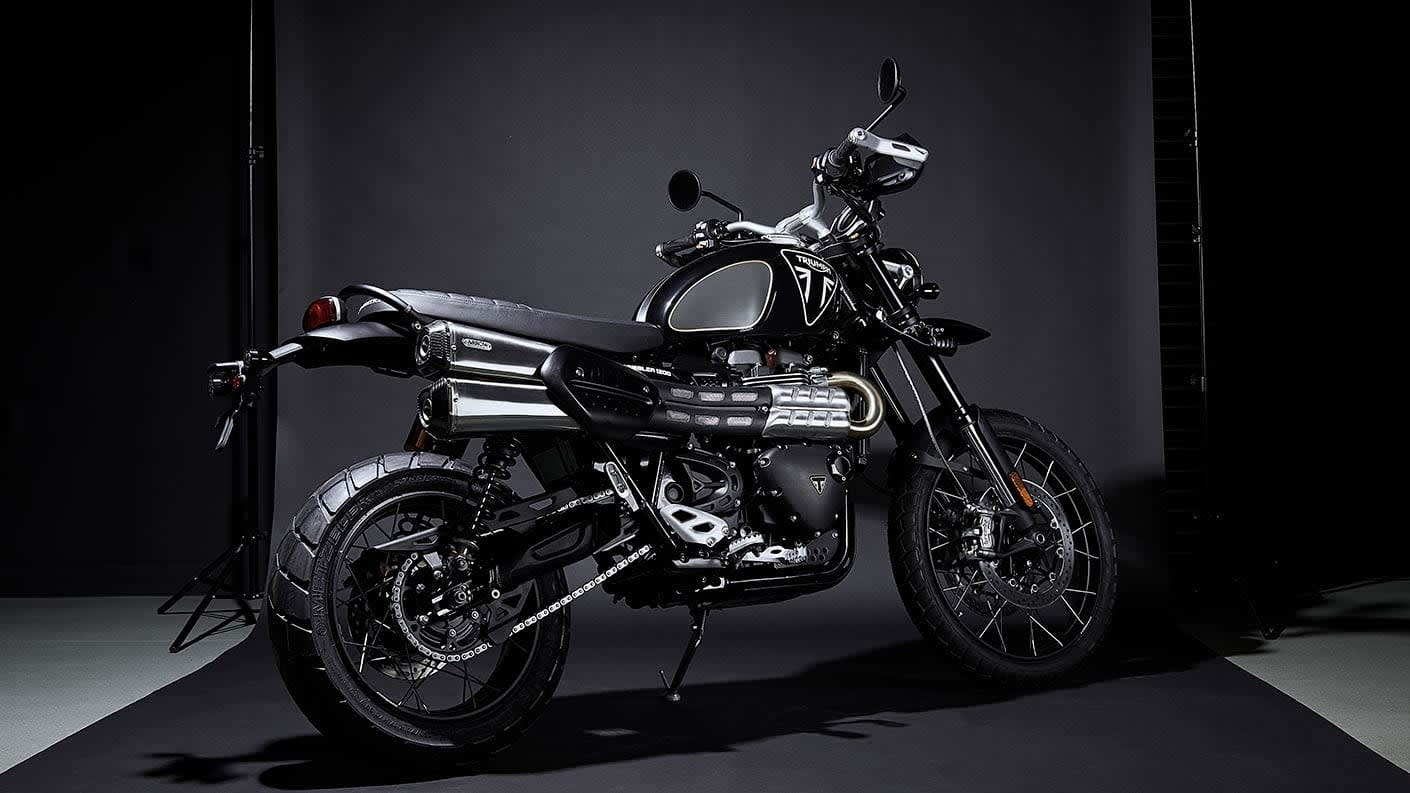 Triumph Scrambler 1200 Bond Edition with unique 007 branding