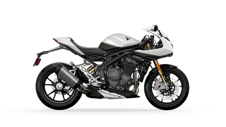 Triumph Street Triple 1200 RR in Crystal White and Storm Grey