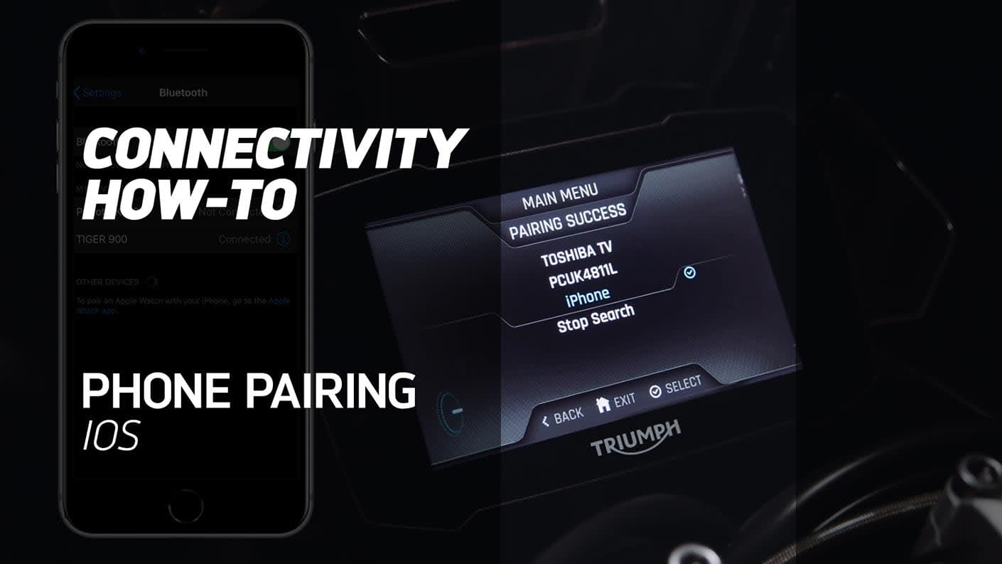 How to Pair your Phone (iOS) on the My Triumph Connectivity Module