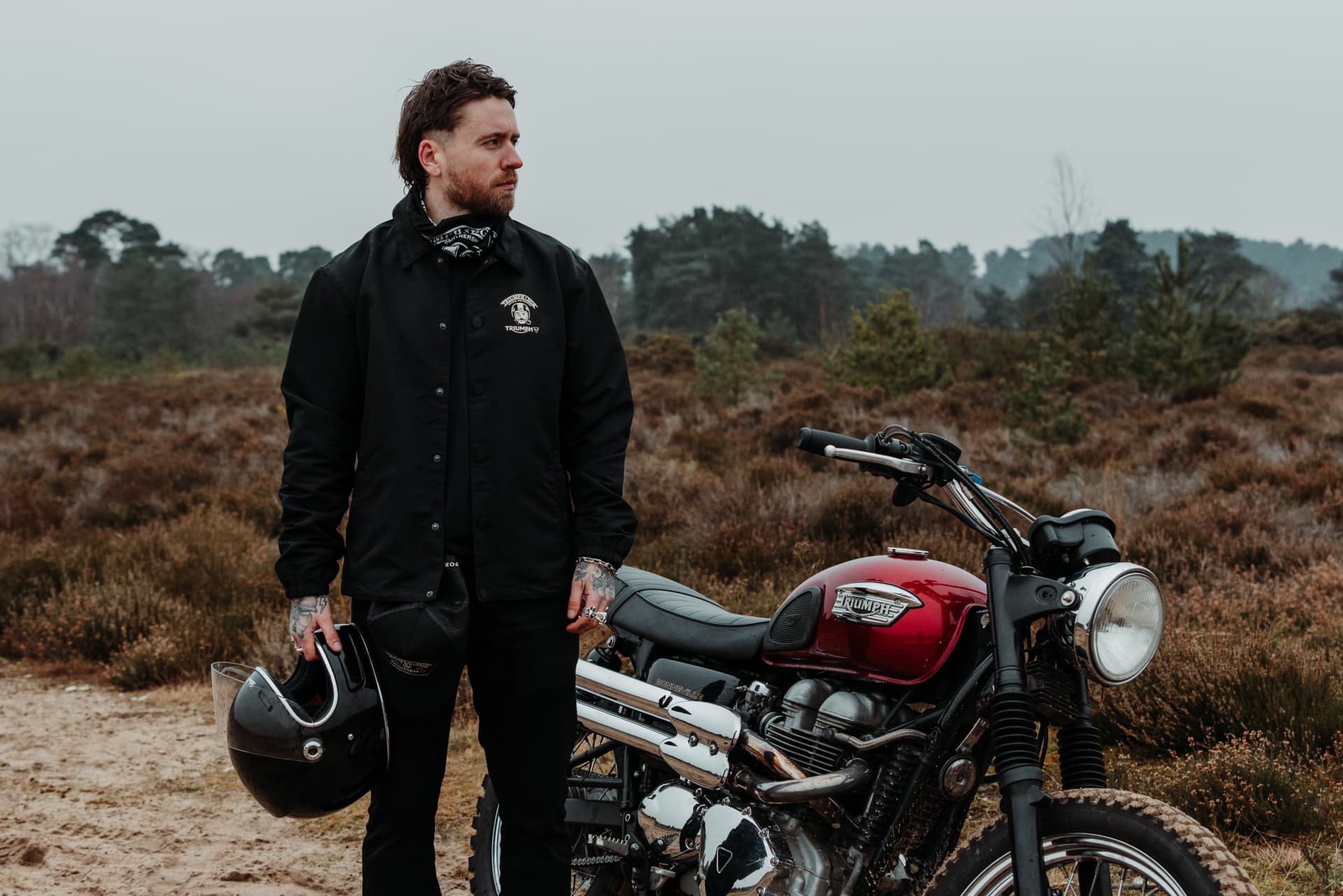 Triumph Motorcycles Constantine DGR Coach Jacket Black MTES25403