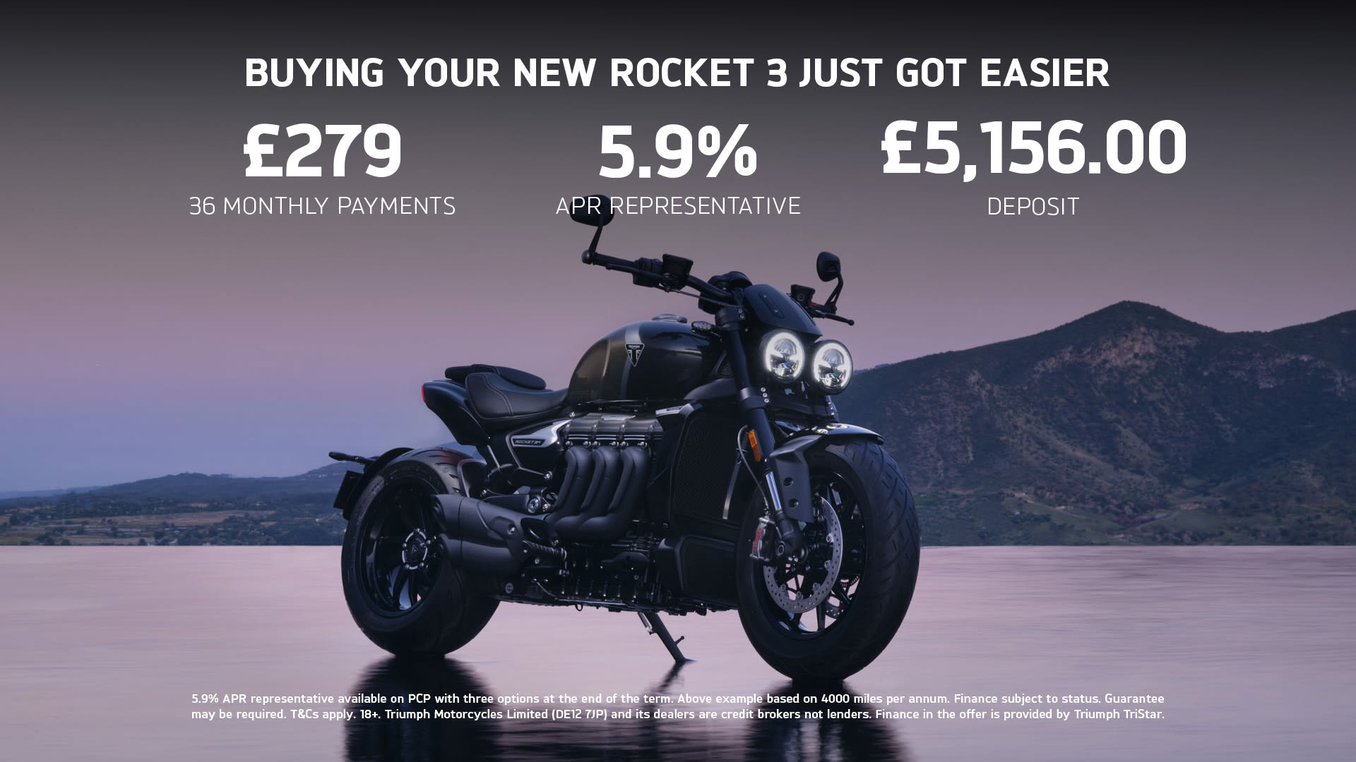 Now available on 5.9% APR representative