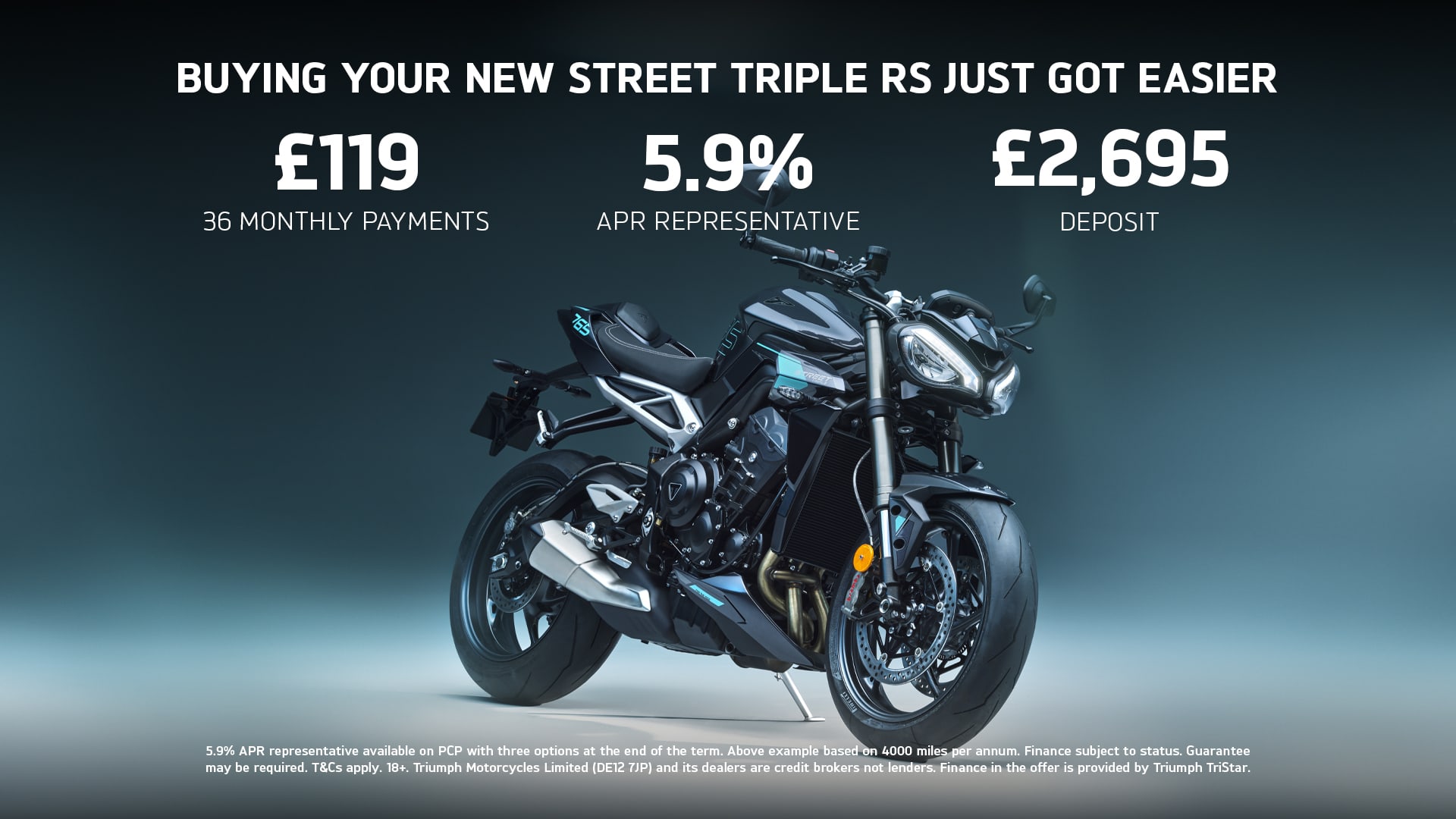 Buying Your New Street Triple 765 RS Just Got Easier