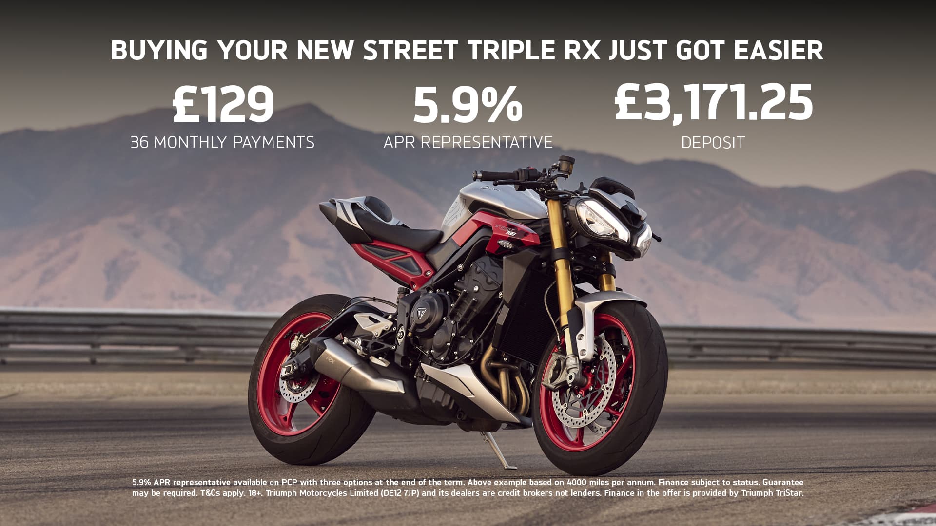 Buying Your New Street Triple 765 RX Just Got Easier