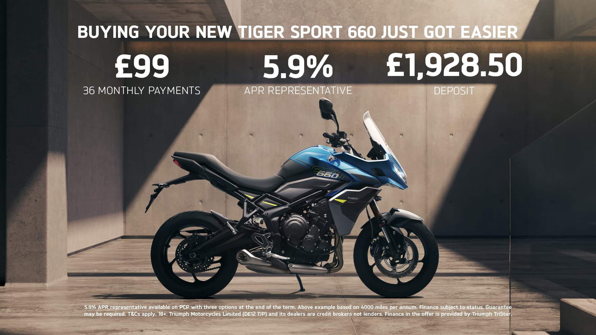 Buying Your New Tiger Sport 660 Just Got Easier