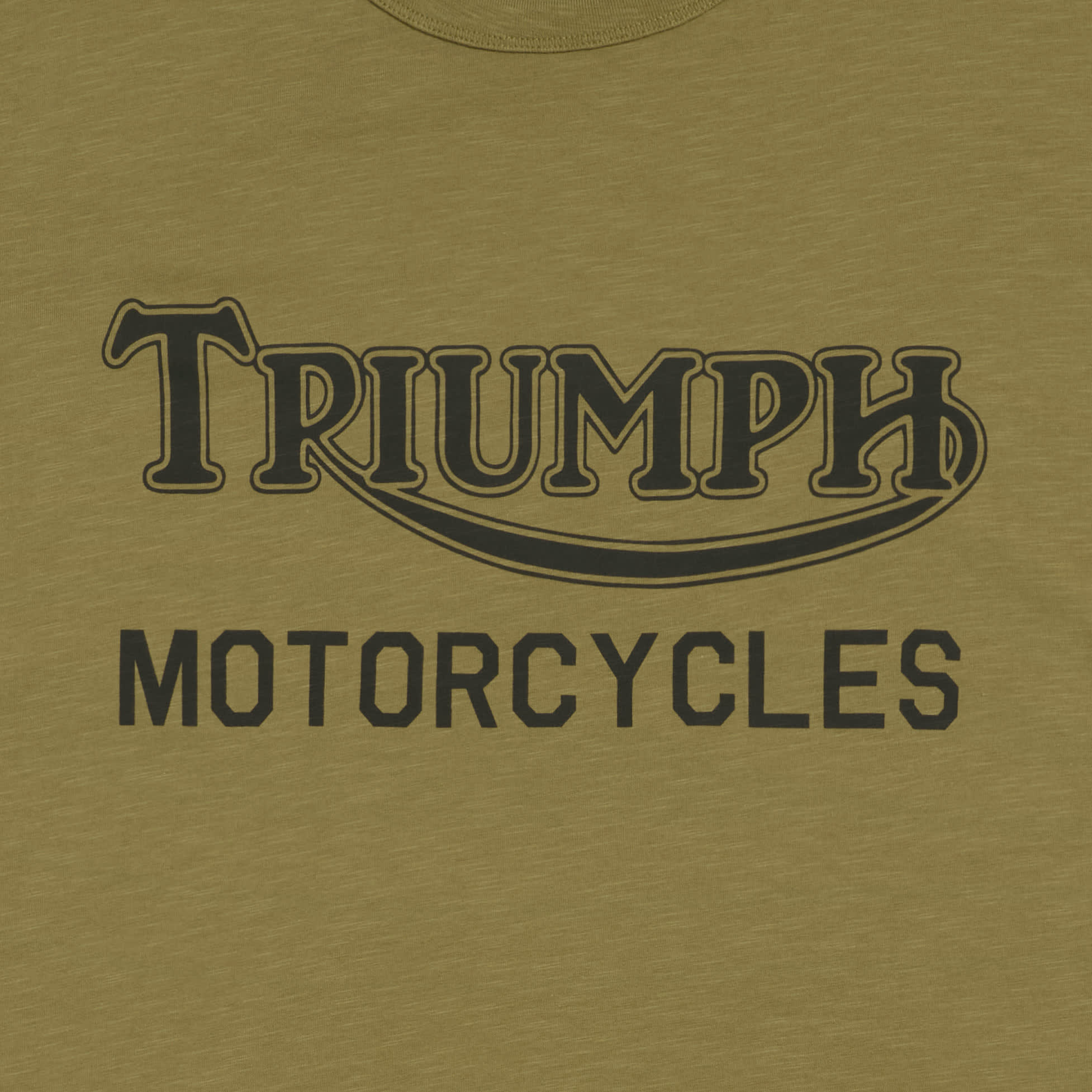 Barwell Printed Tee in Dark Olive| Triumph Heritage