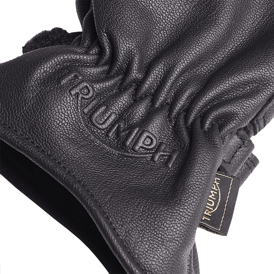 バイクウェア・装備 TRIUMPH, VANCE BLACK LEATHER GLOVE-S Vance Leather Cruiser Glove in Black | Motorcycle Clothing