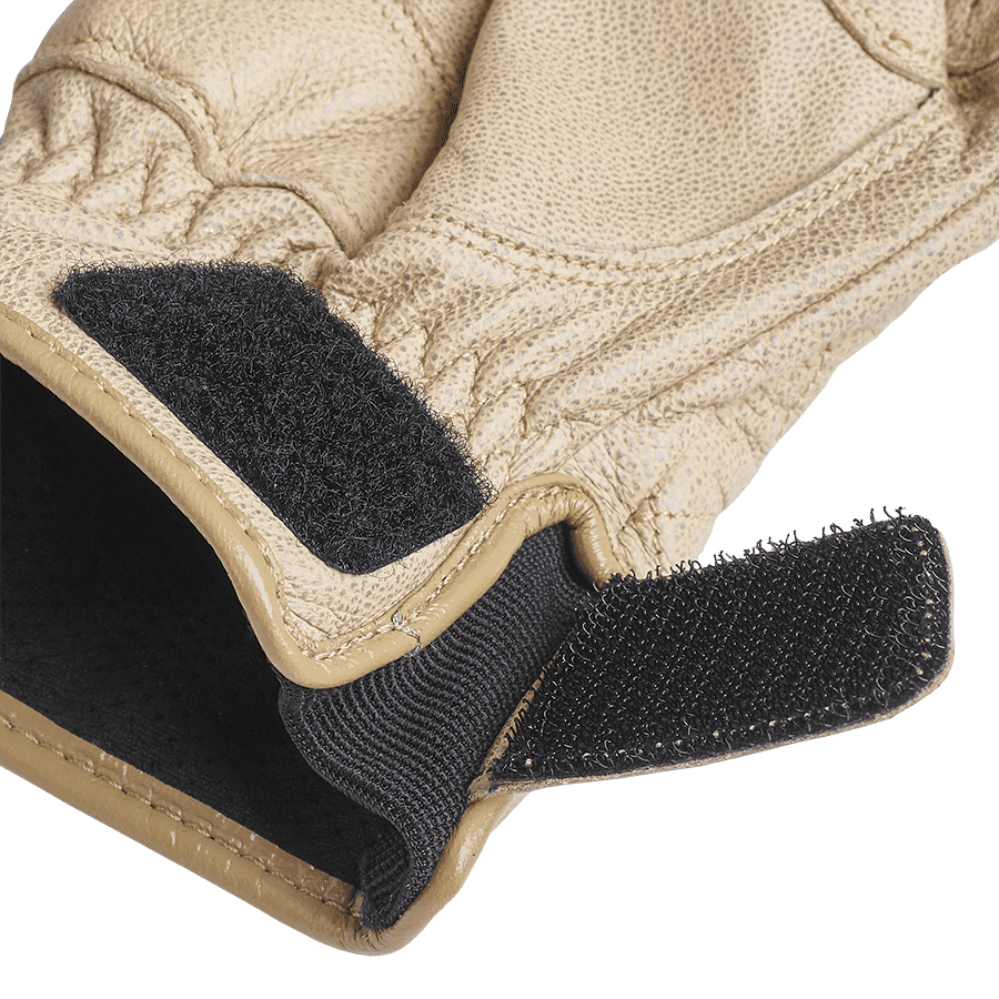 Sulby Leather Gloves in Natural with Twin Sport Stripe