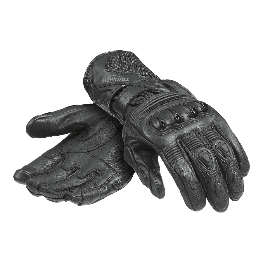 Arena Leather Gloves in Black | Motorcycle Clothing