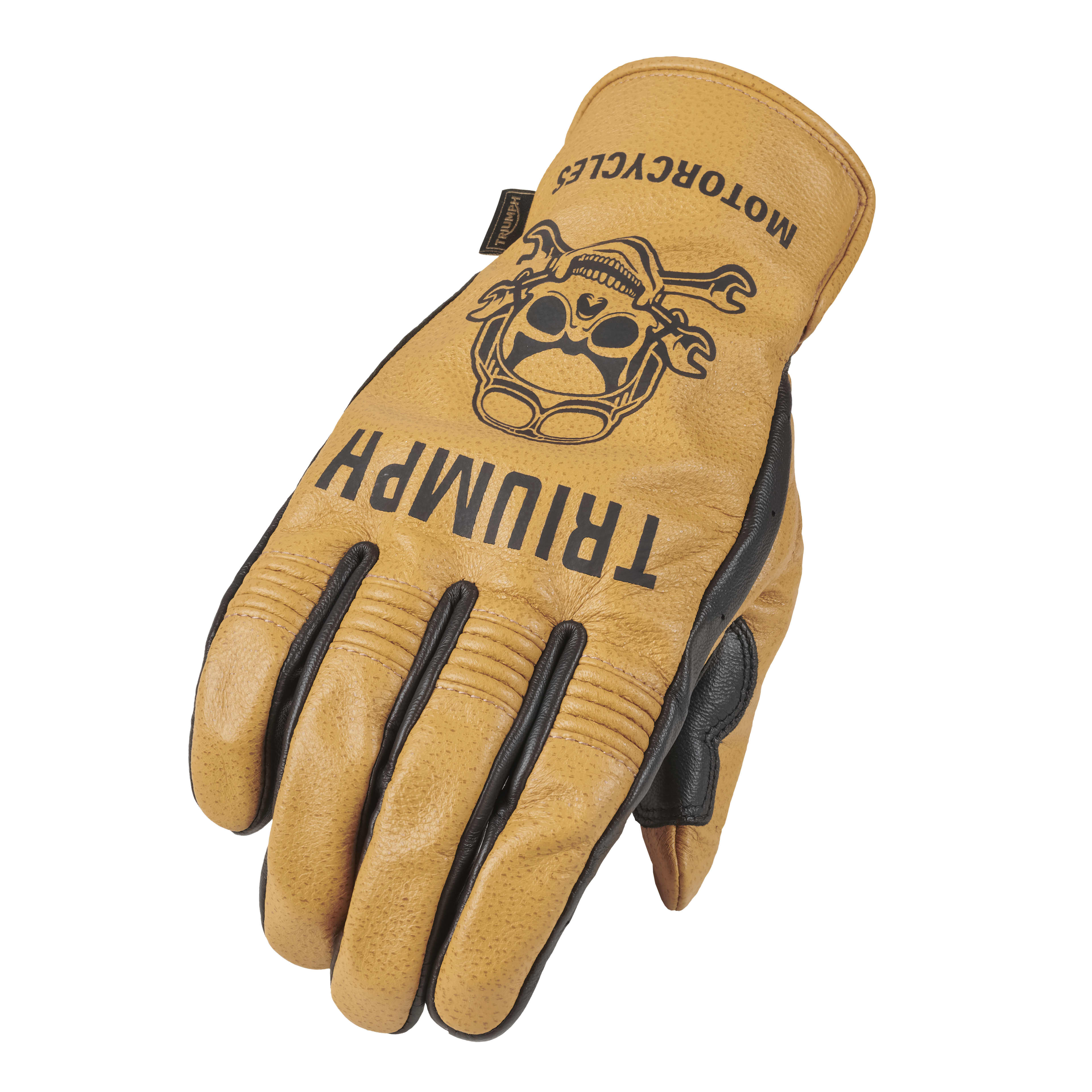 Moto Glove in Gold and Black | Motorcycle Clothing