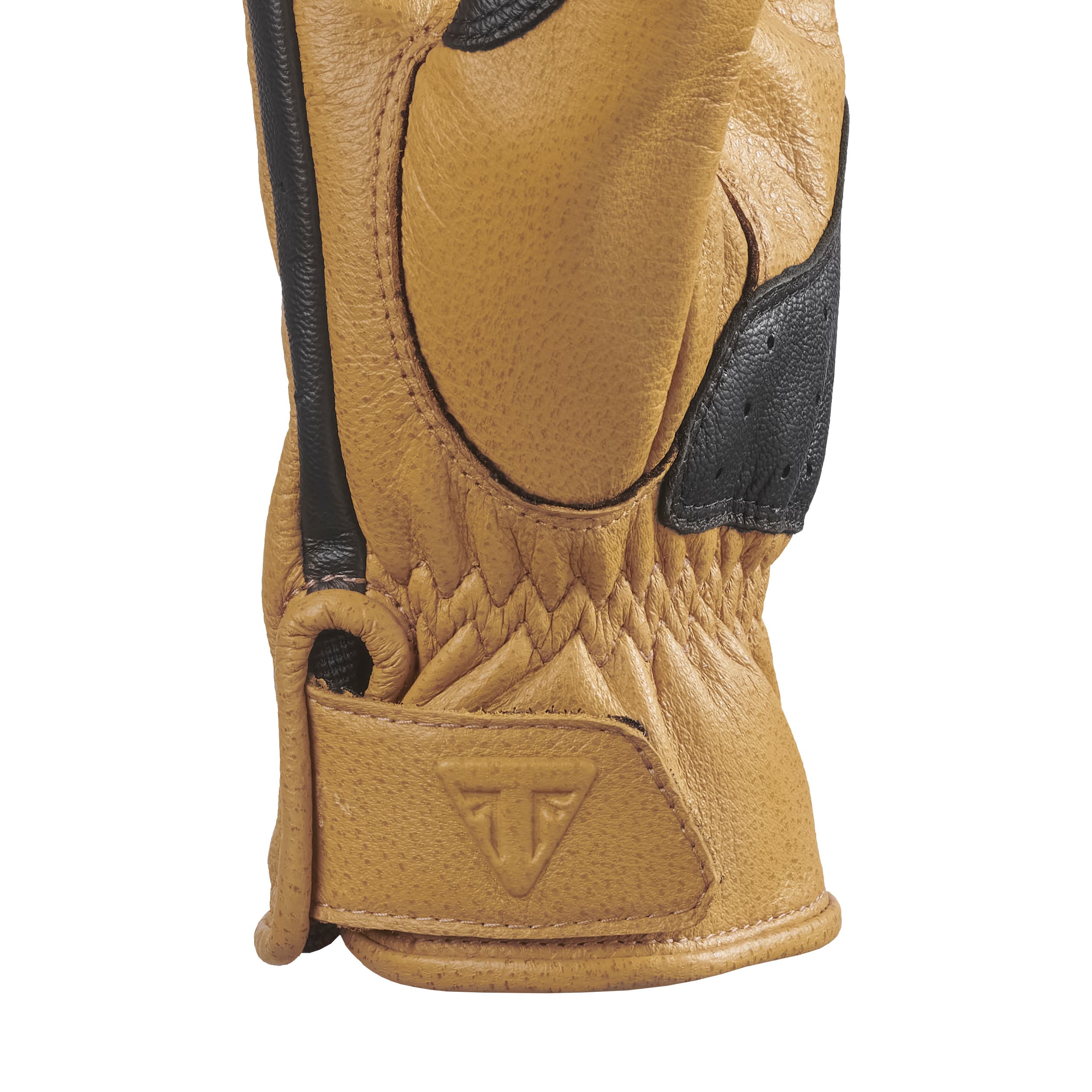 Moto Glove in Gold and Black | Motorcycle Clothing