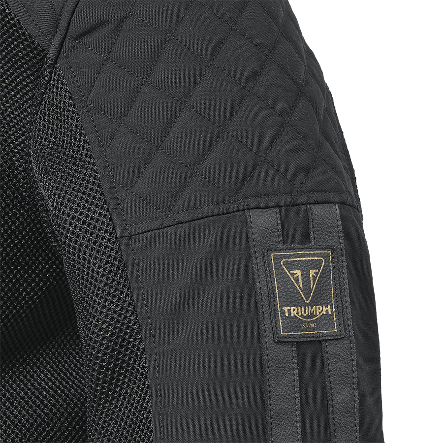 Braddan Retro Mesh Jacket in Black | Motorcycle Clothing