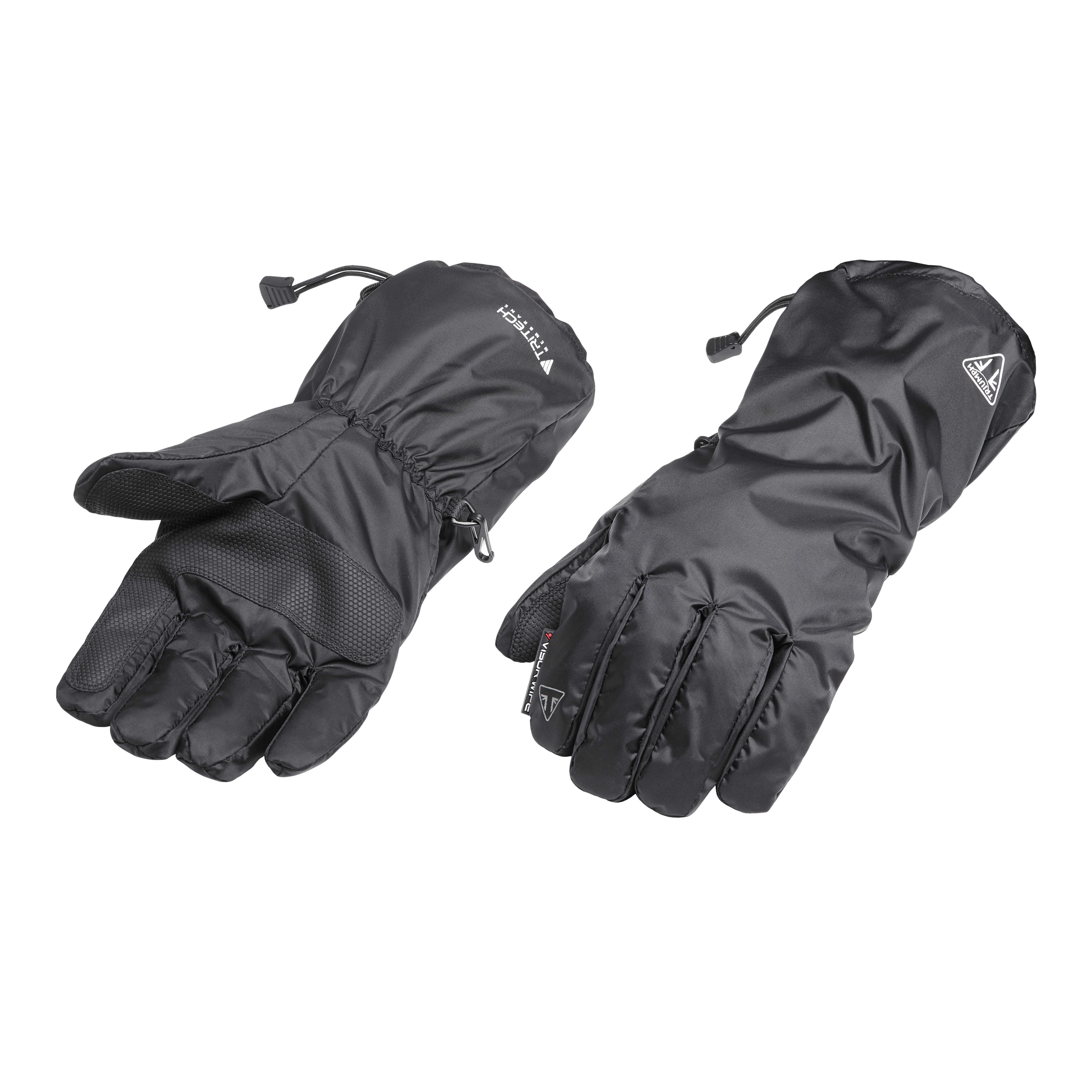 thumbnail image 2 of Glaze Winter Motorcycle Gloves – Waterproof, Thinsulate, Reflective, Knuckle Guard, Black S-2XL 2 of 5