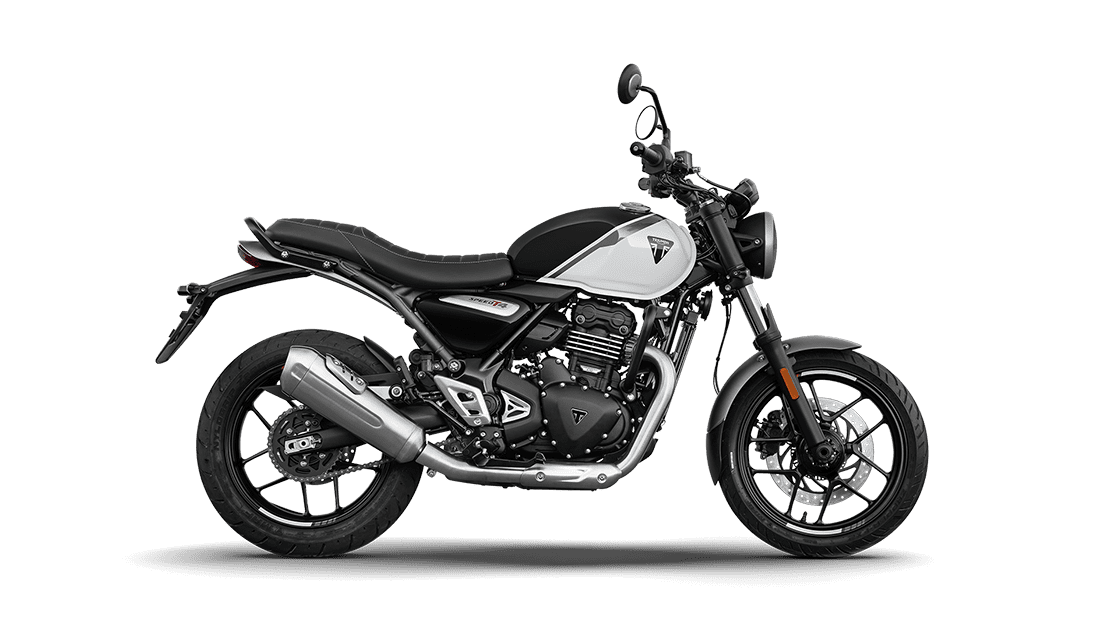 Triumph Speed T4 in Phantom Black / Pearl Metallic White