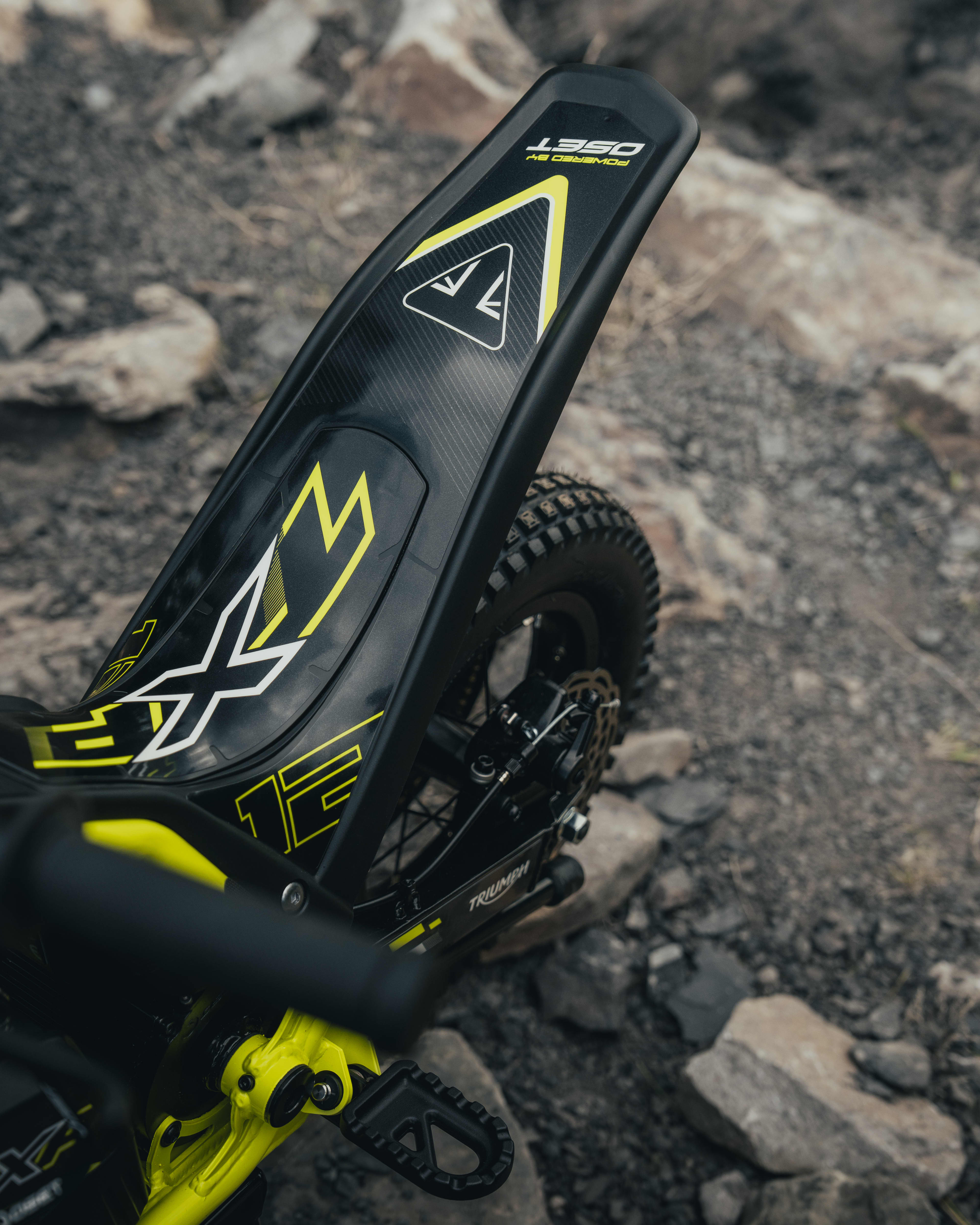 TXP-12 electric bike rear mudguard shot