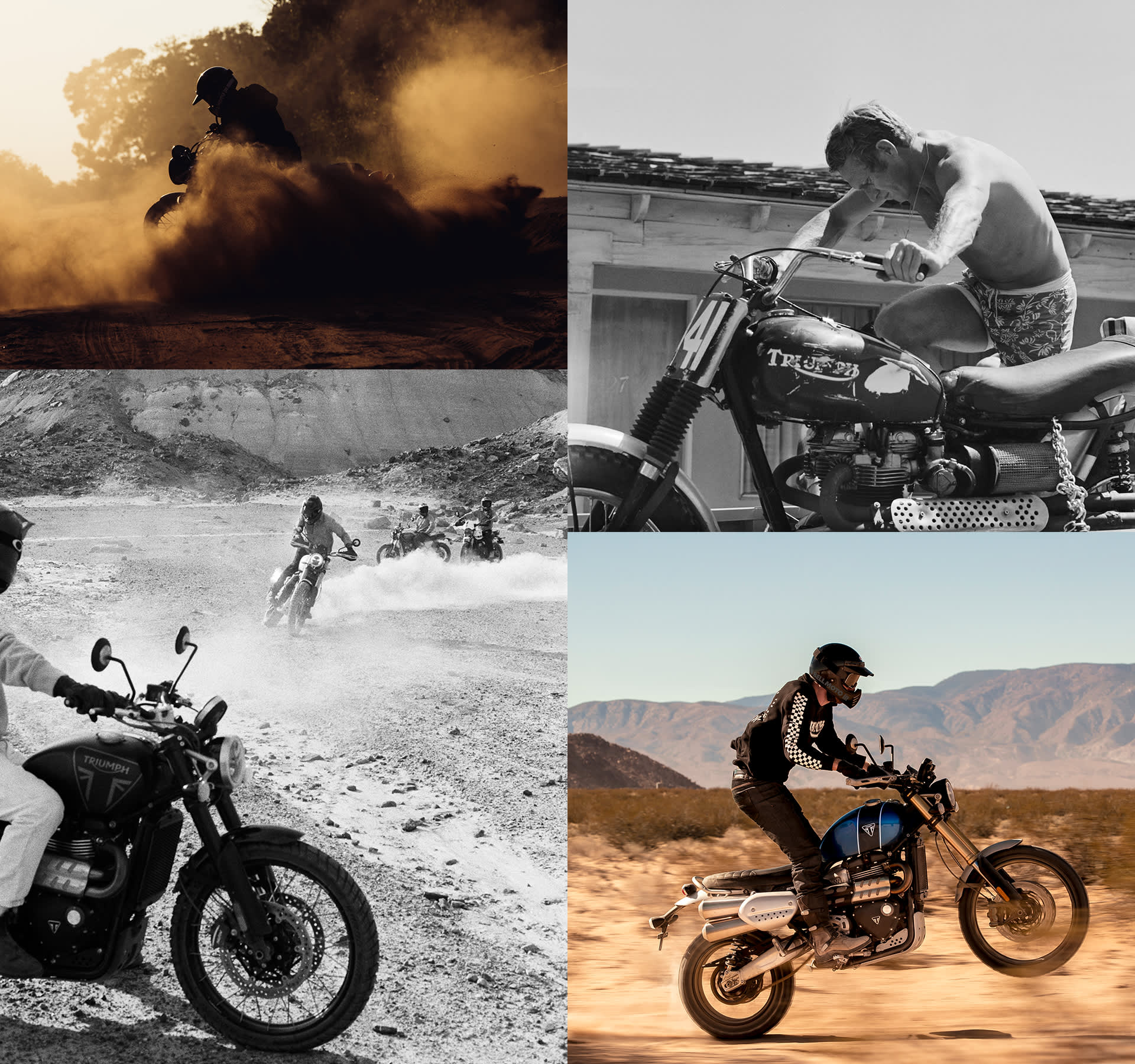 Rider on the Triumph Scrambler 1200 XE 