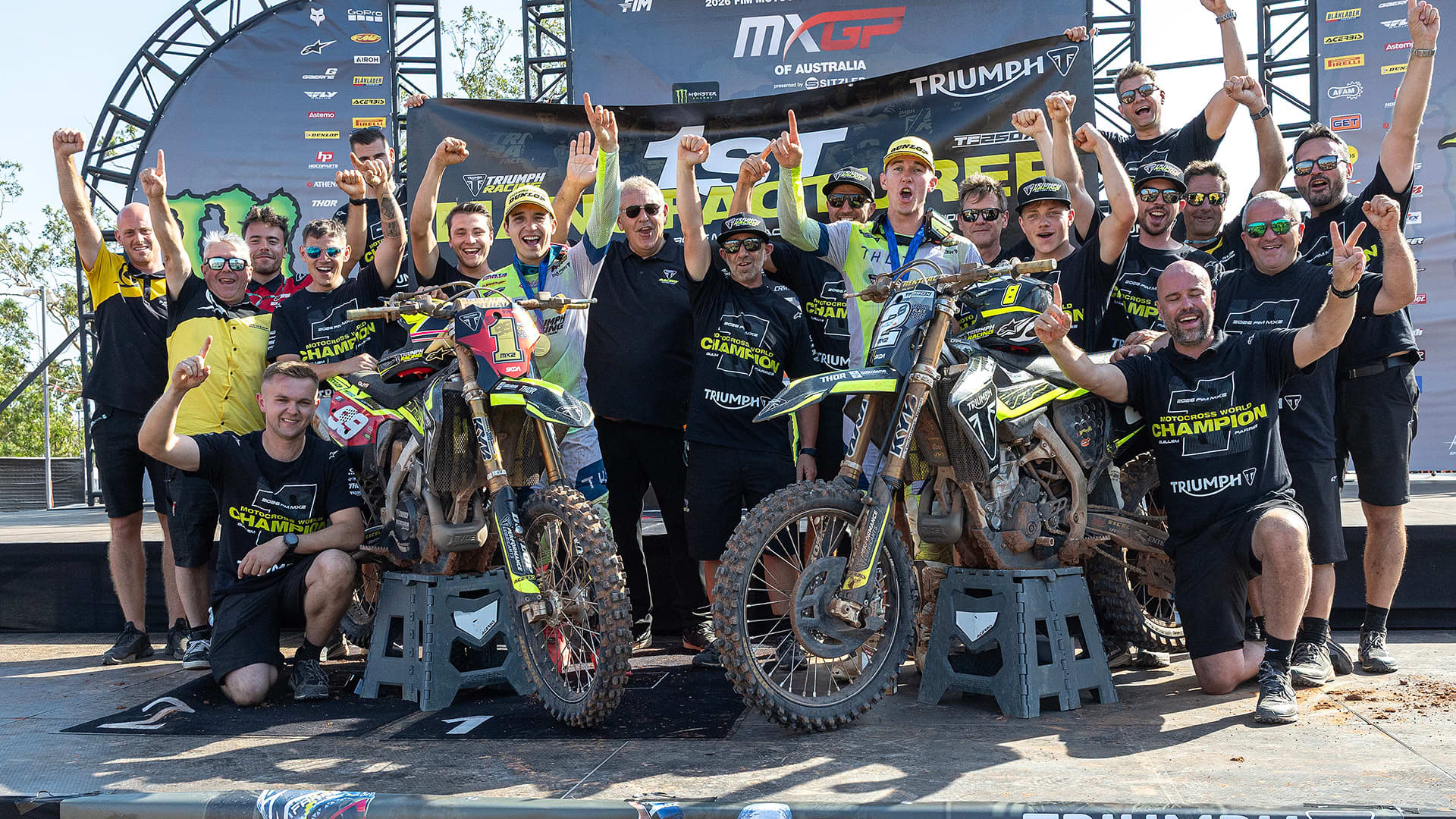 2026 — CHAMPIONS DU MONDE MX2 Guillem Farres du Triumph Factory Racing, Champion du monde FIM de motocross MX2 2026