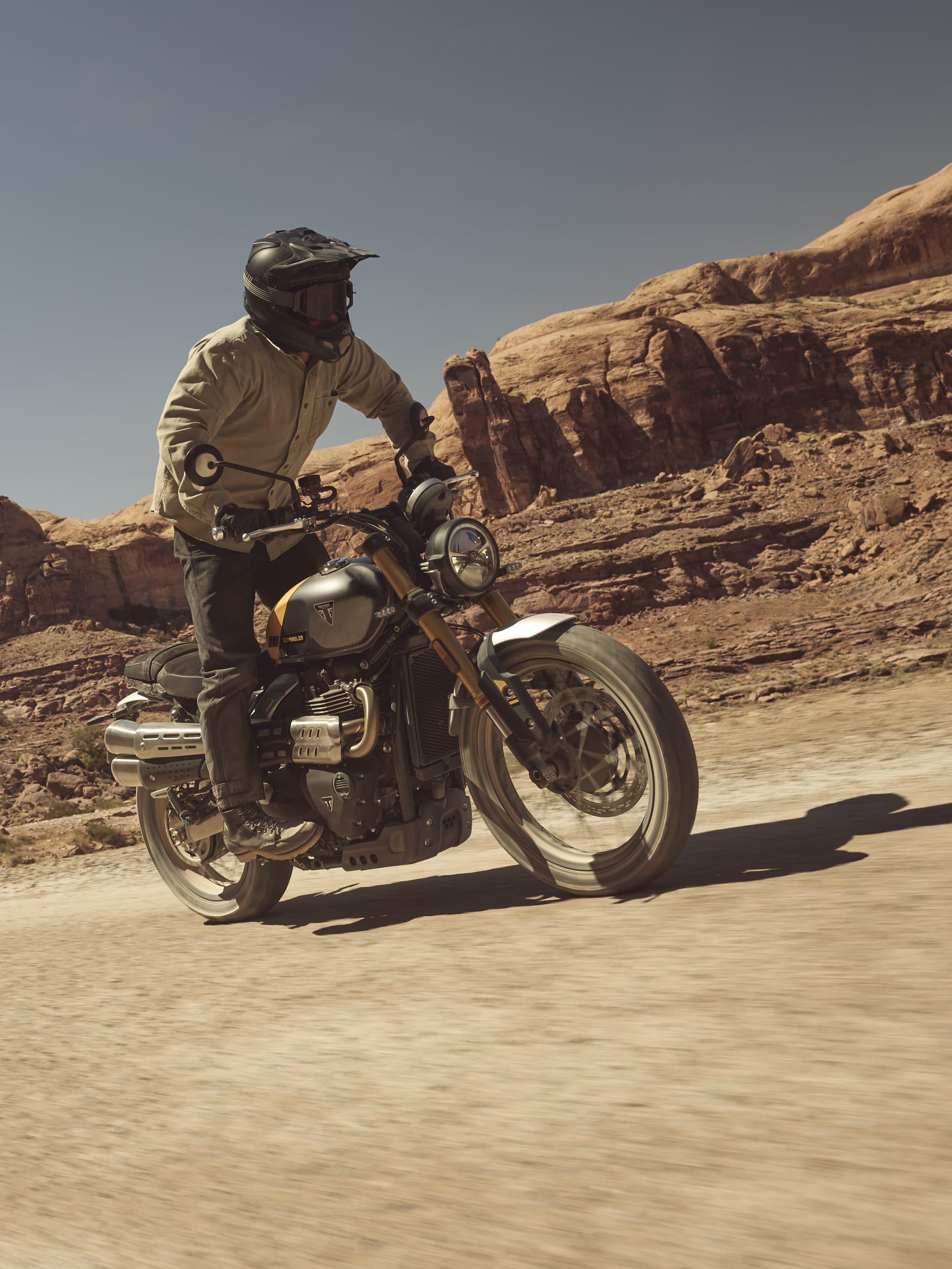 Off-road soul and urban edge Triumph Scrambler 900 motorcycle