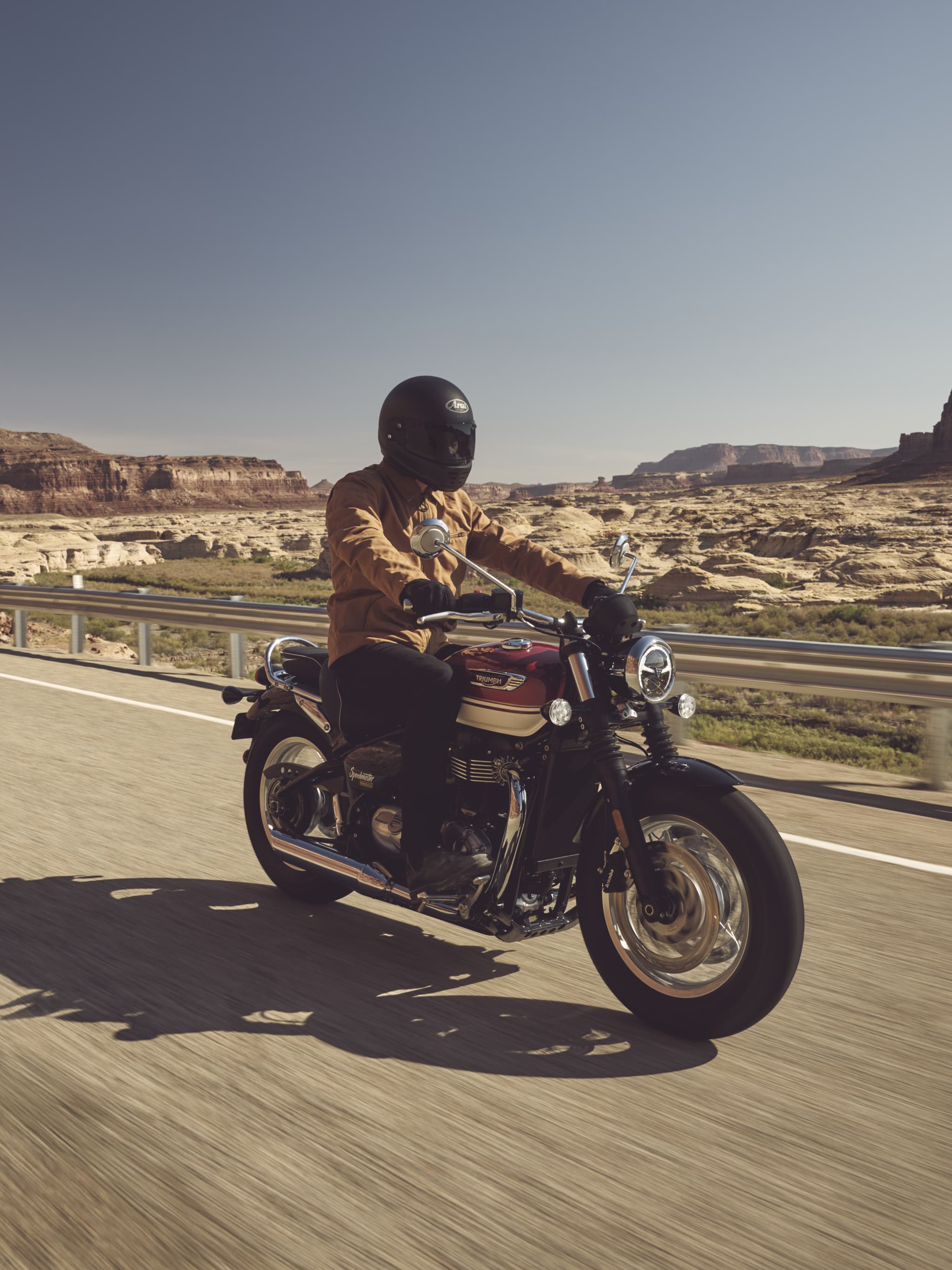 Soul in motion Triumph Bonneville Speedmaster 2026 model in Carnival Red