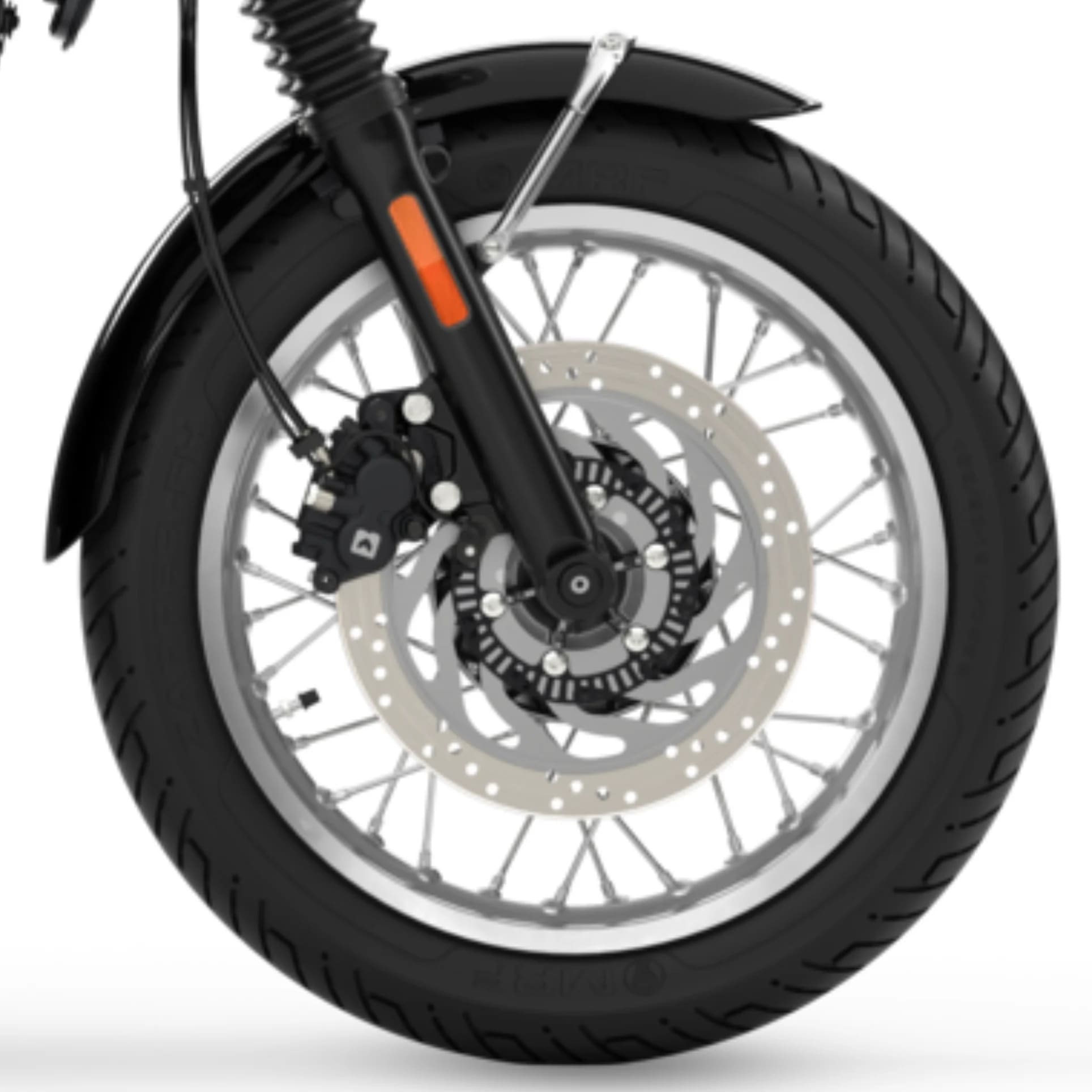 La T40 est conçue pour offrir du style et des performances. Les roues à rayons sont dotées de jantes légères en aluminium et de rayons en acier résistant. Elles contribuent à l’inimitable look Bonneville classique, tout en offrant une maniabilité facile et agile, ainsi que des sensations plus dynamiques sur la route.