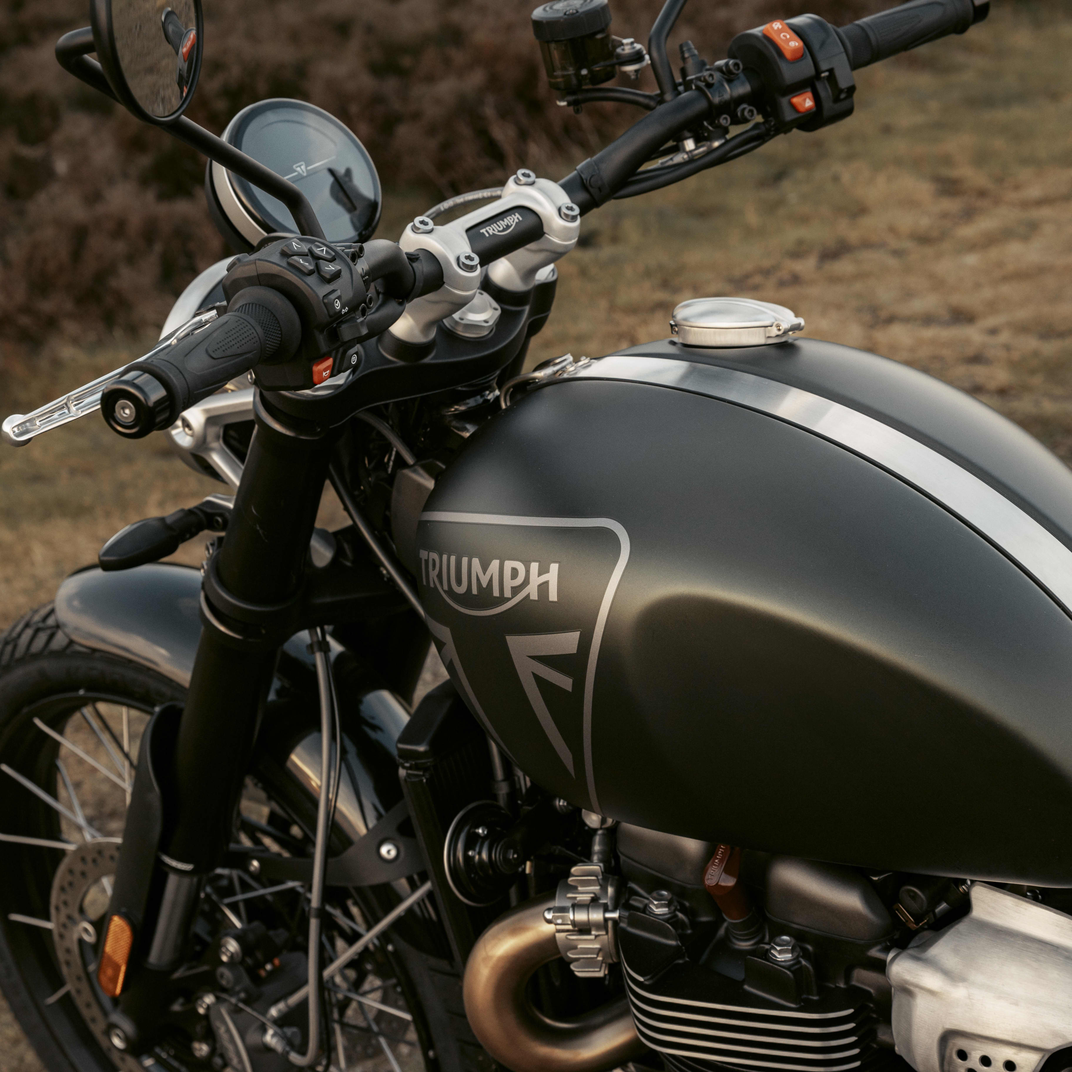 1.200 cm³ Twin mit klassischem Charakter, spontanem Ansprechverhalten und unverwechselbarem Scrambler-Soundtrack.