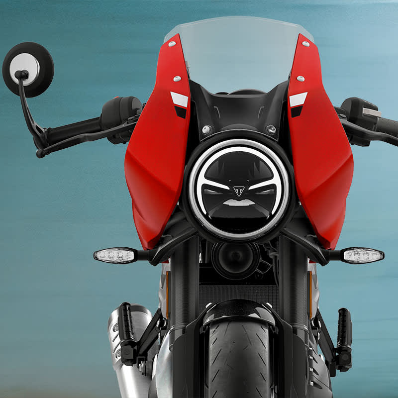 A modern expression of thrilling cafe racer performance and timeless racing style.
