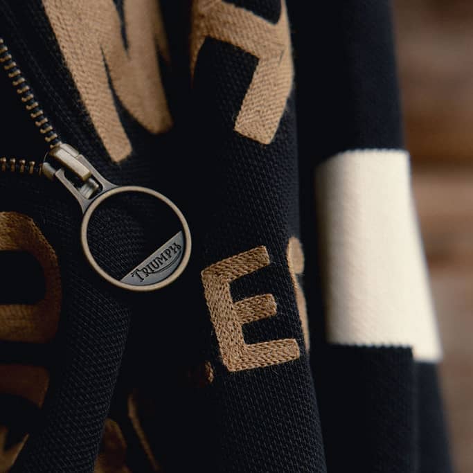 Close up of a quarter-zip