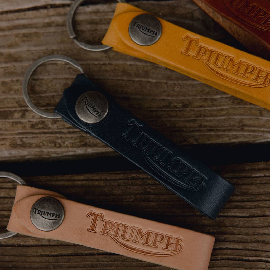 Close up of multicoloured keyrings