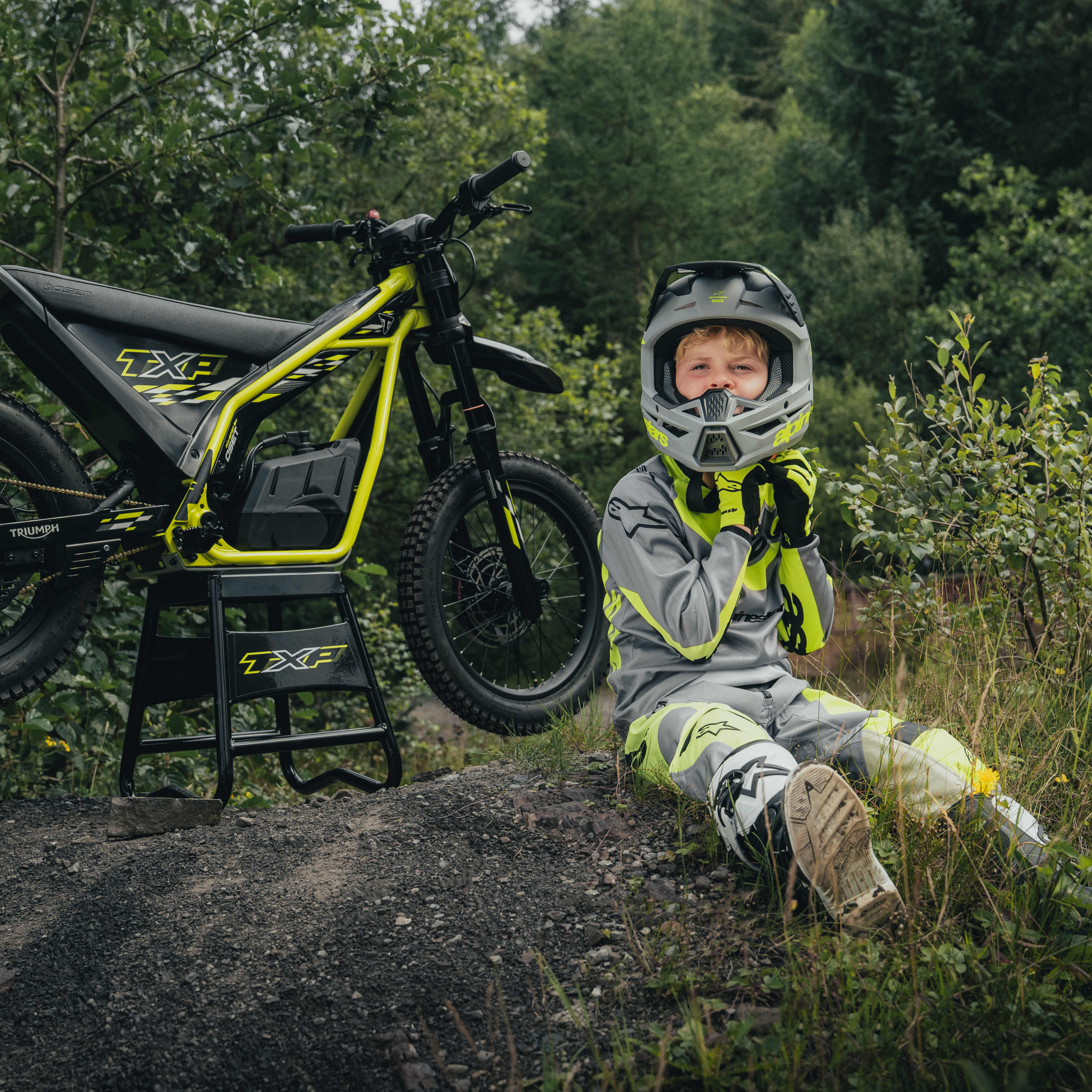Built for growing riders and more demanding terrain, the TXP-20 delivers a more capable ride with modular versatility and bold, race-inspired Triumph styling.