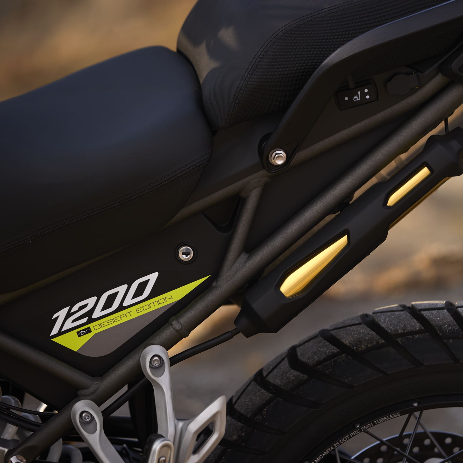 Designed for the most demanding adventures, with Showa long-travel suspension to tackle any terrain.