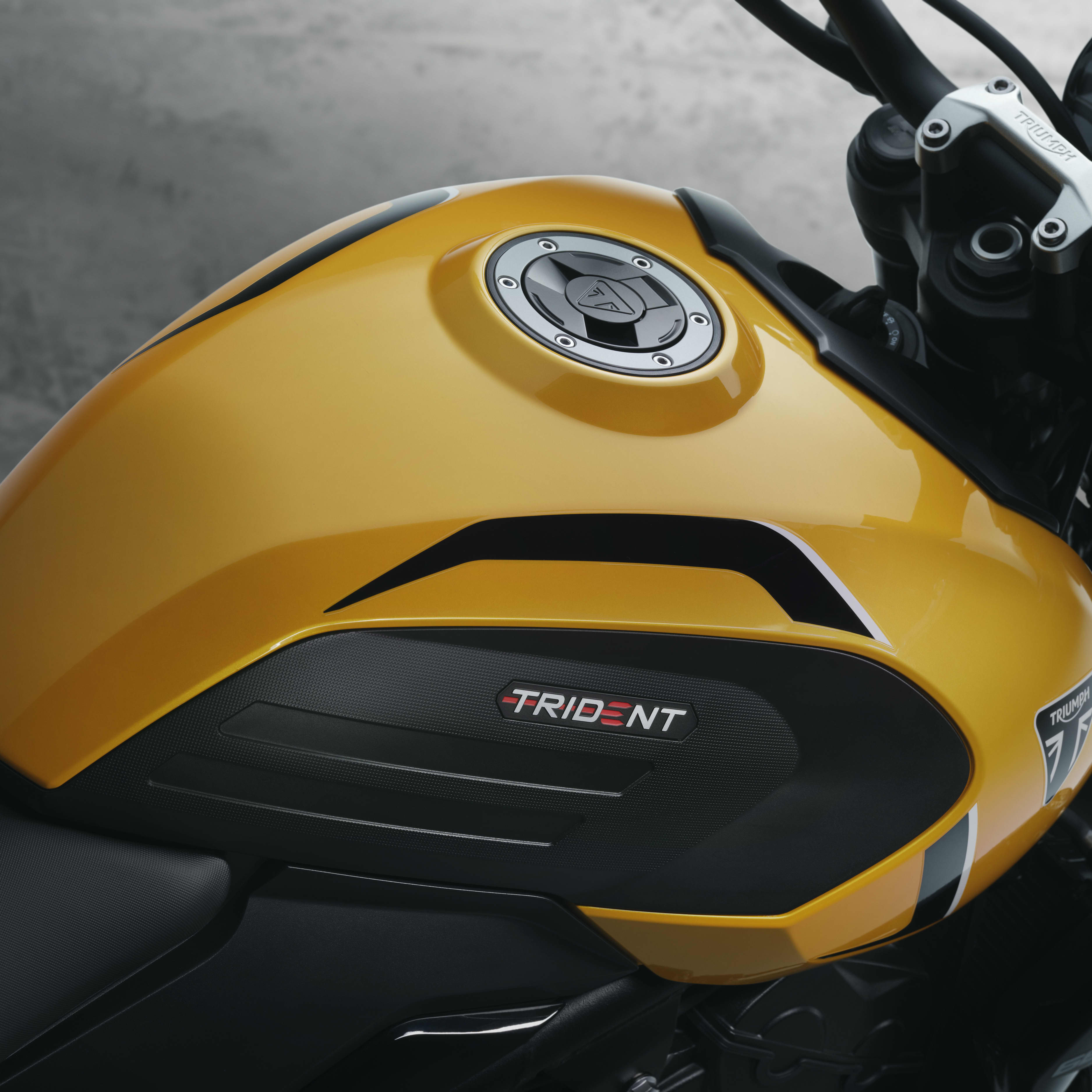 Le style Trident caractéristique : une silhouette musclée, une attitude athlétique et un design britannique authentique.