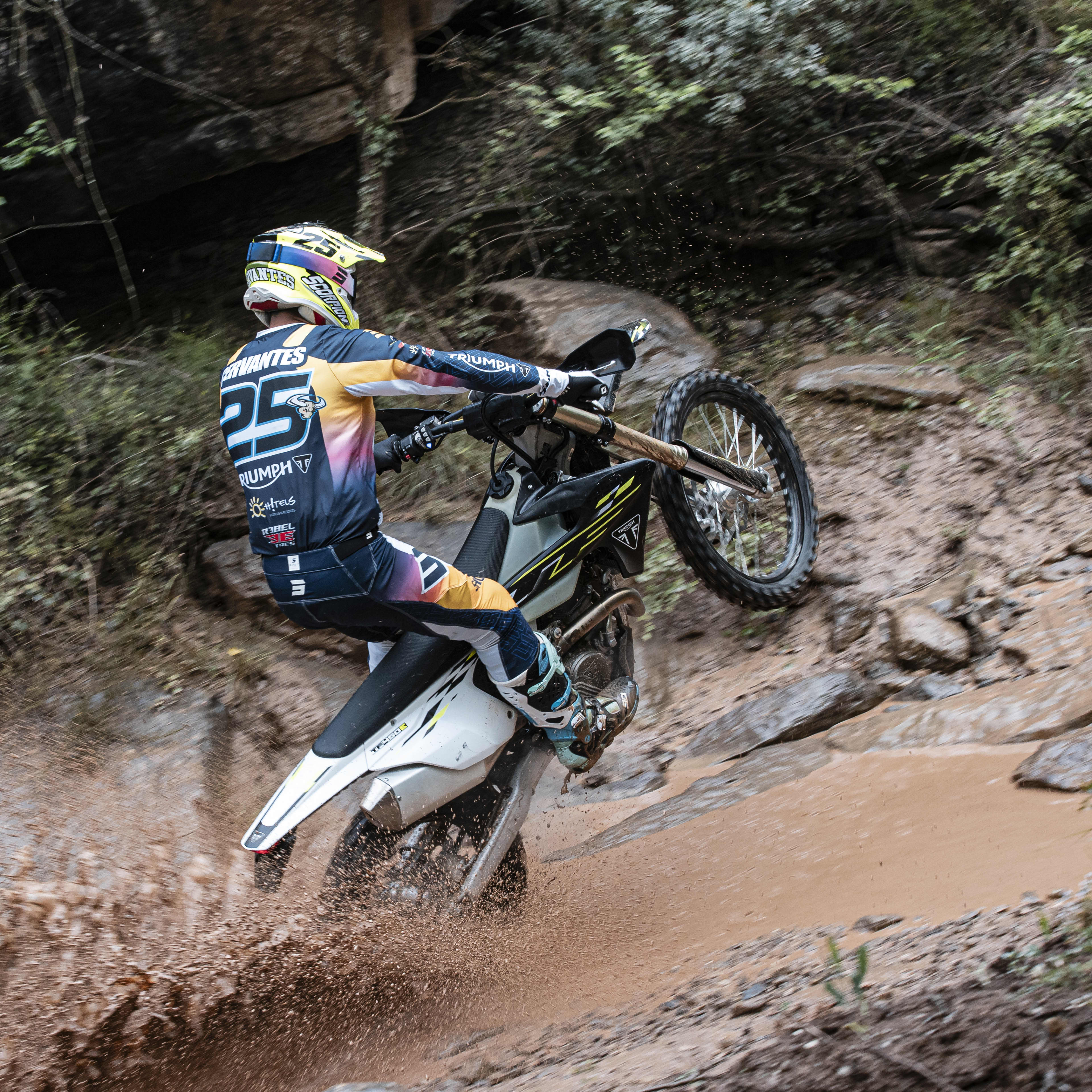 Todos los participantes tendrán la oportunidad de probar los modelos de la gama de Motocross y Enduro de Triumph (Sujeto a disponibilidad según mercado)  