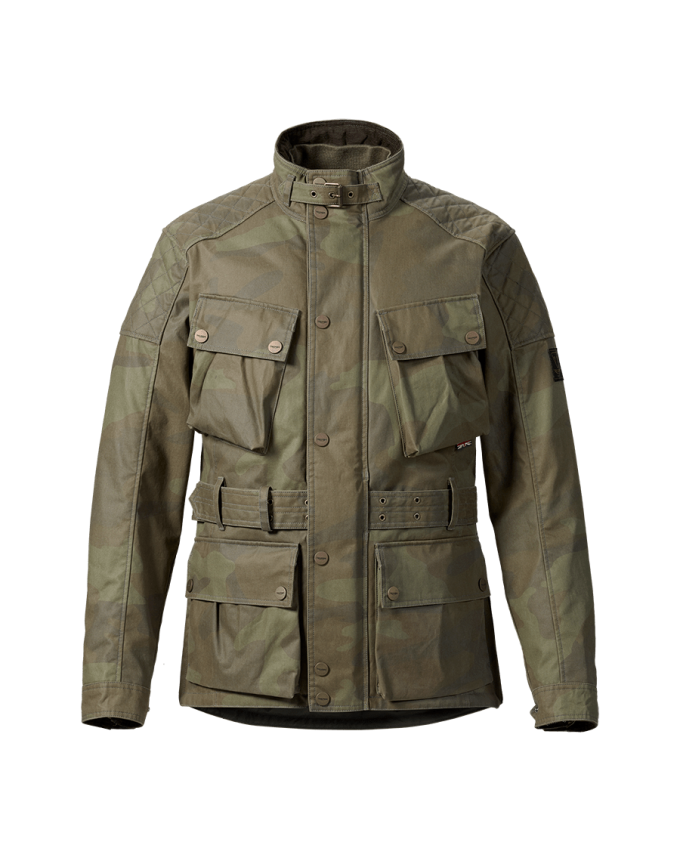 Blouson de moto en coton ciré Beck