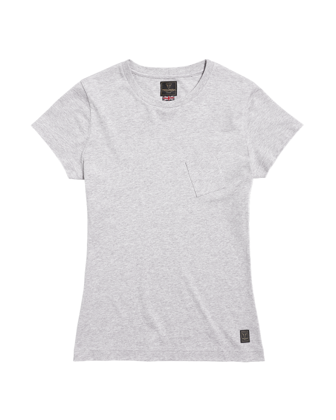 T-shirt à damiers avec poche Sydney pour femme
