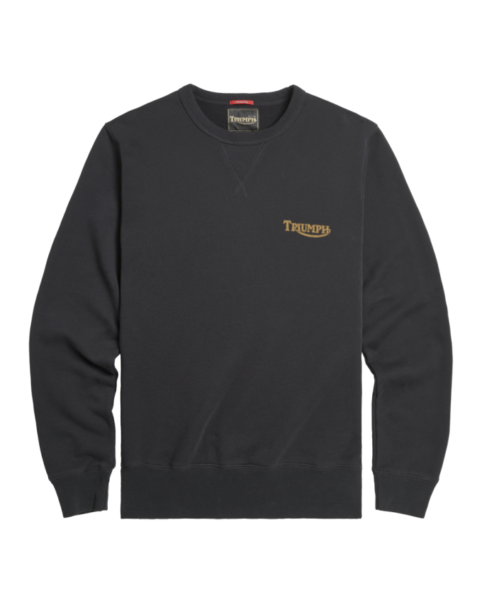 Radial Crew Sweatshirt in Grey Marl | Triumph Heritage