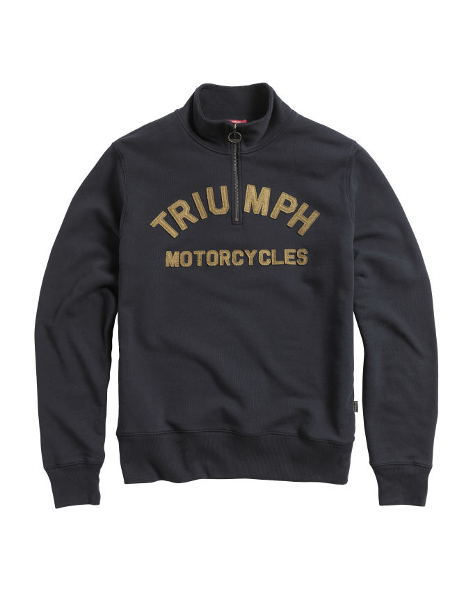 Ribble Quarter Zip Logo Sweatshirt