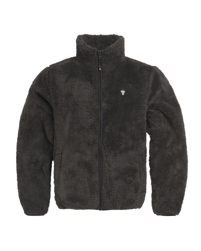 Superwarm Mid-Layer aus hochflorigem Fleece in Schwarz