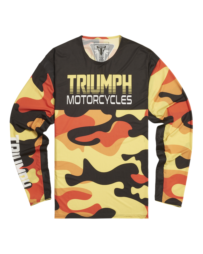 Lava Camo Jersey in Gelb, Orange und Schwarz