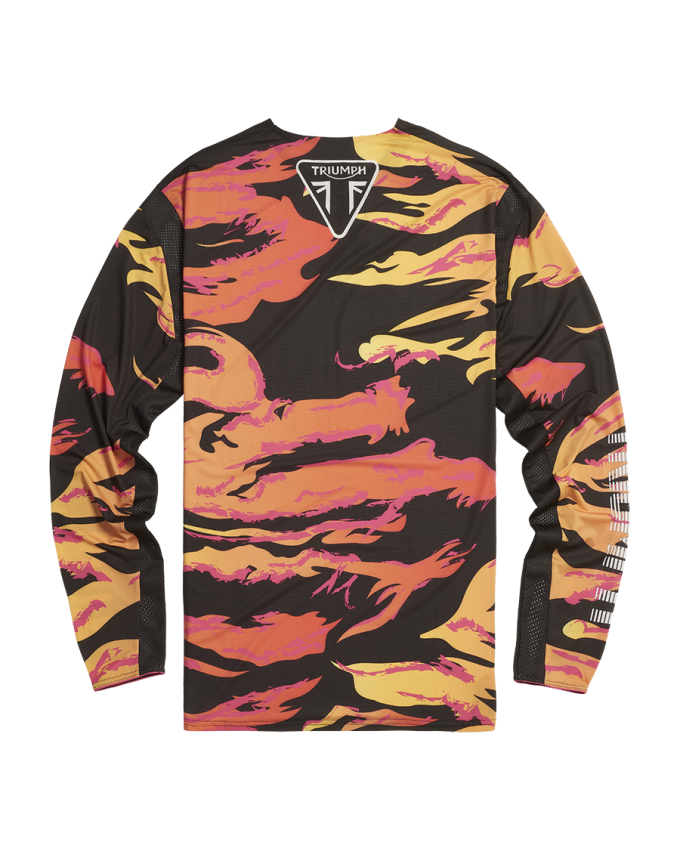 Tiger Stripe Jersey in Pink, Orange und Schwarz