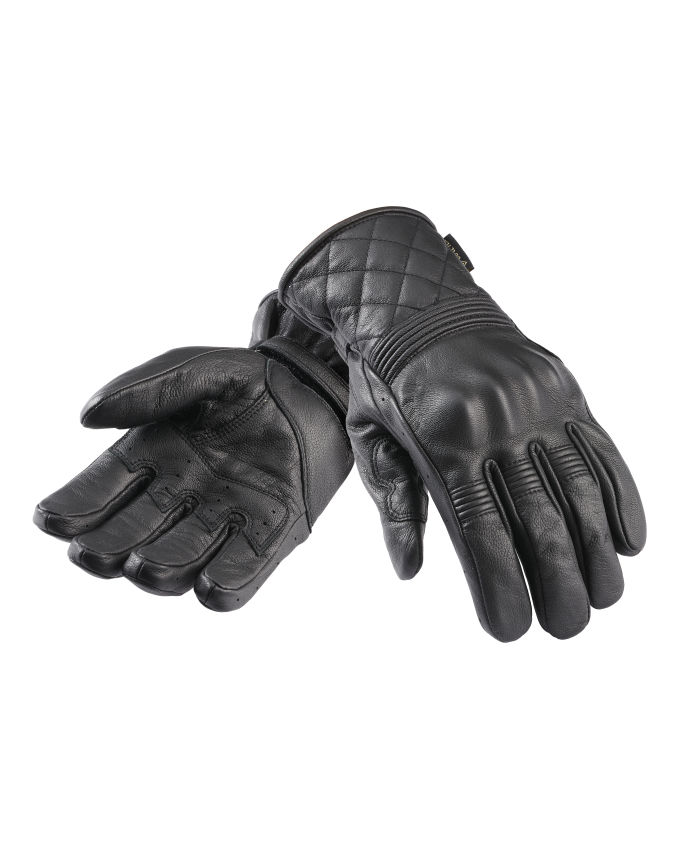 Gants en cuir et GORE-TEX® Suffolk avec D3O® noirs