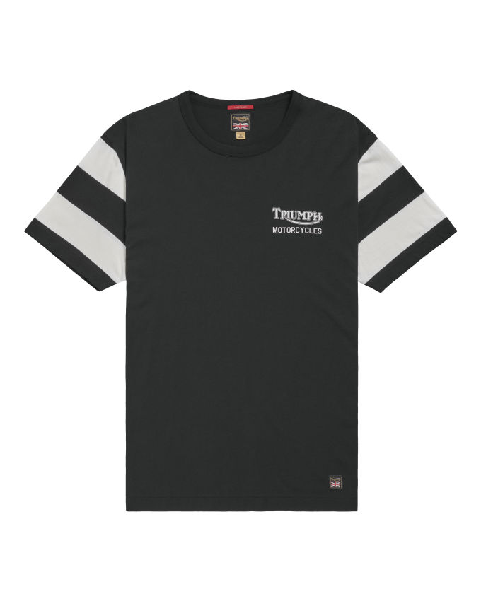 Speedway Striped Sleeve Tee