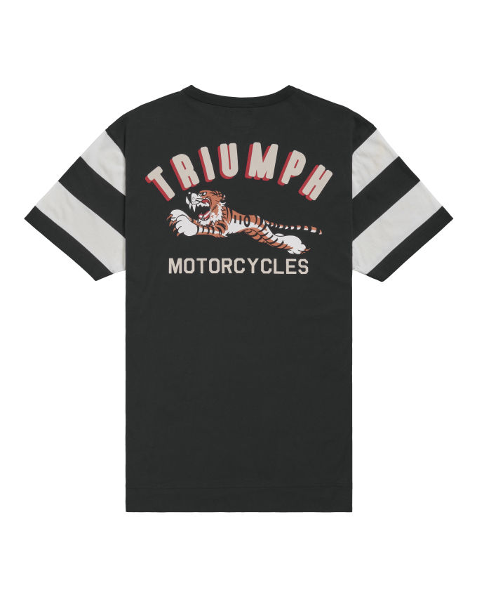 Speedway Striped Sleeve Tee