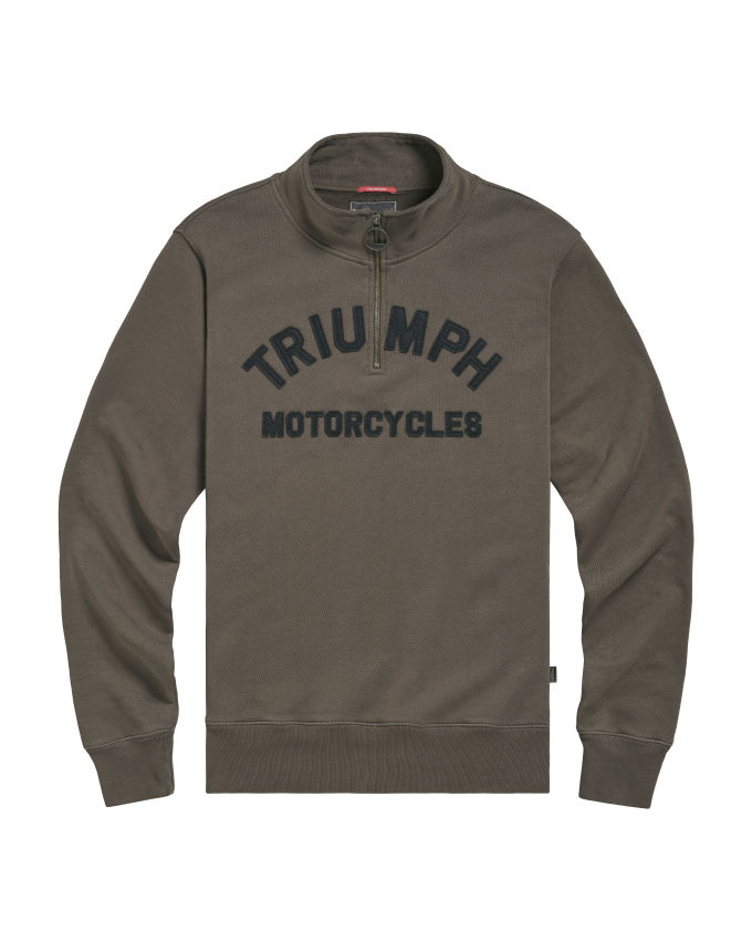 Ribble Quarter Zip Logo Sweatshirt