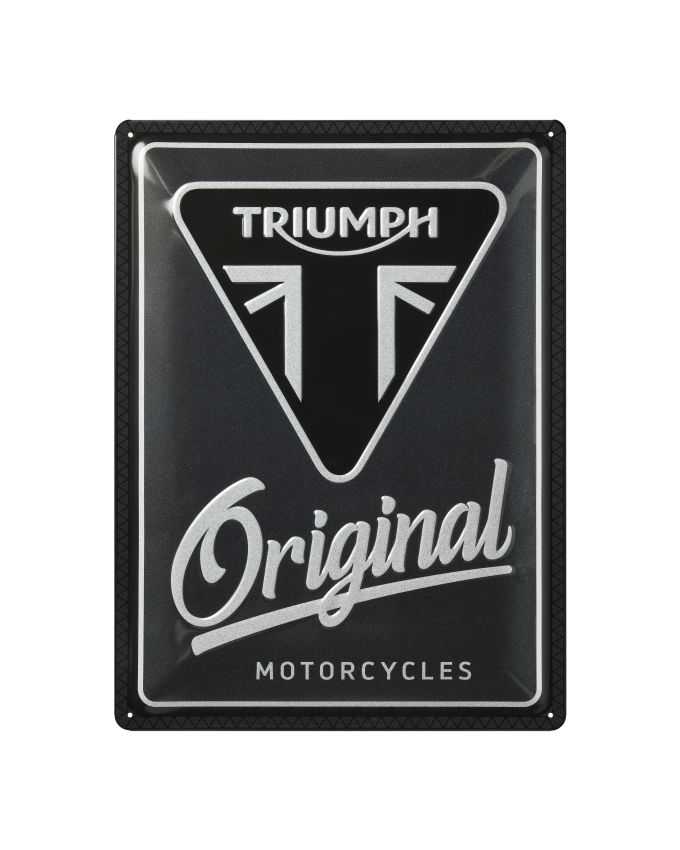 Plaque en fer blanc Triumph Original