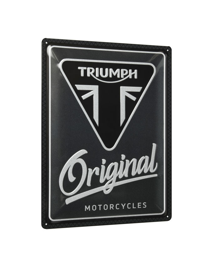 Plaque en fer blanc Triumph Original