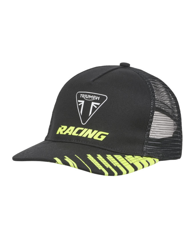 Triumph Racing Flat Peak Trucker Cap
