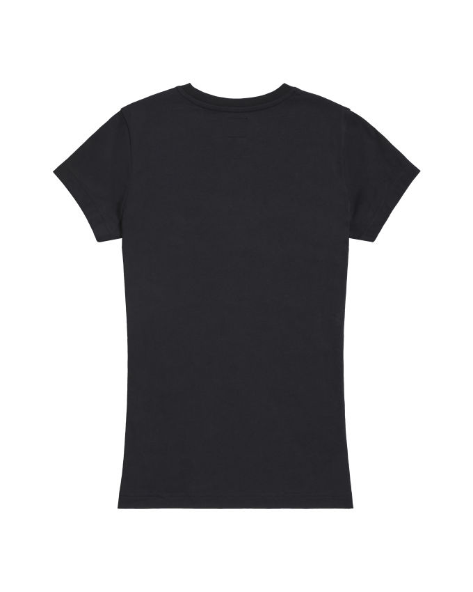 T-shirt à damiers avec logo en arc de cercle Luss pour femme