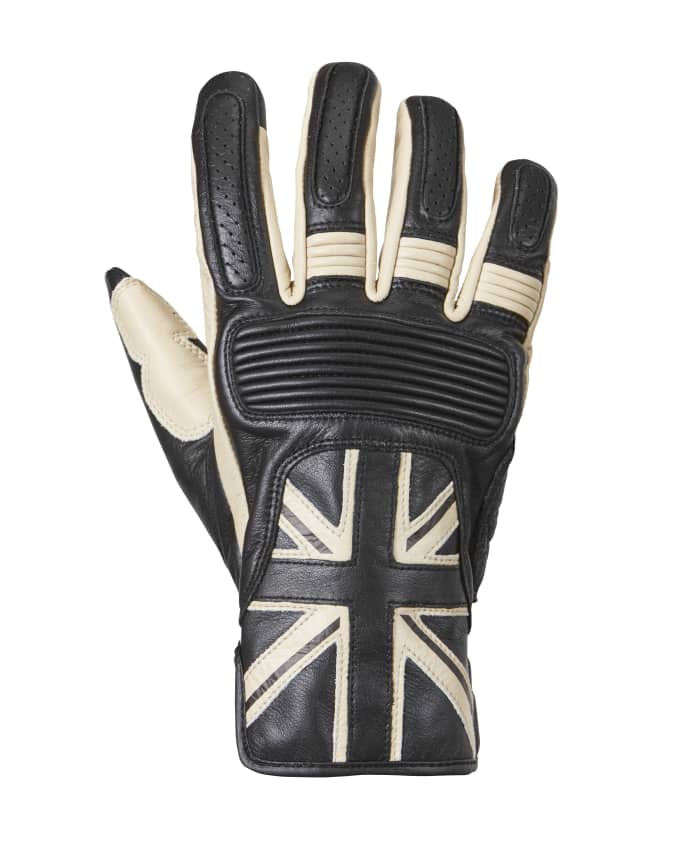 Flag Leather Motorcycle Gloves