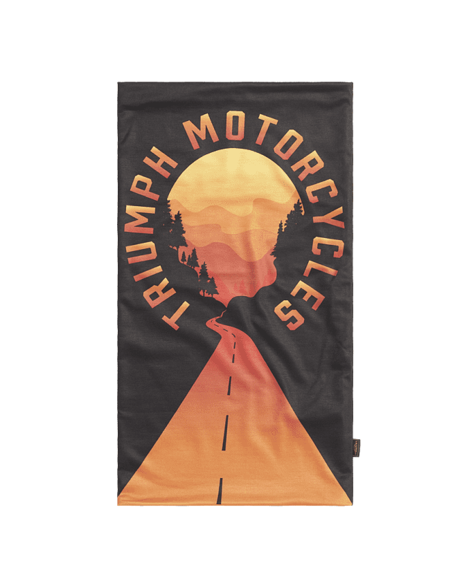 Endless Schlauchschal in Schwarz und Orange