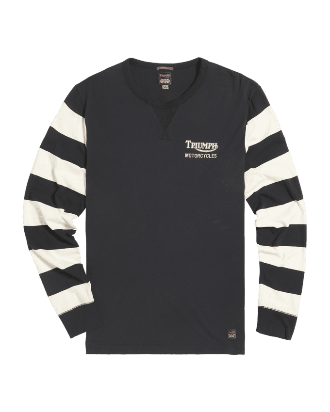 Supertrack Striped Sleeve Tee