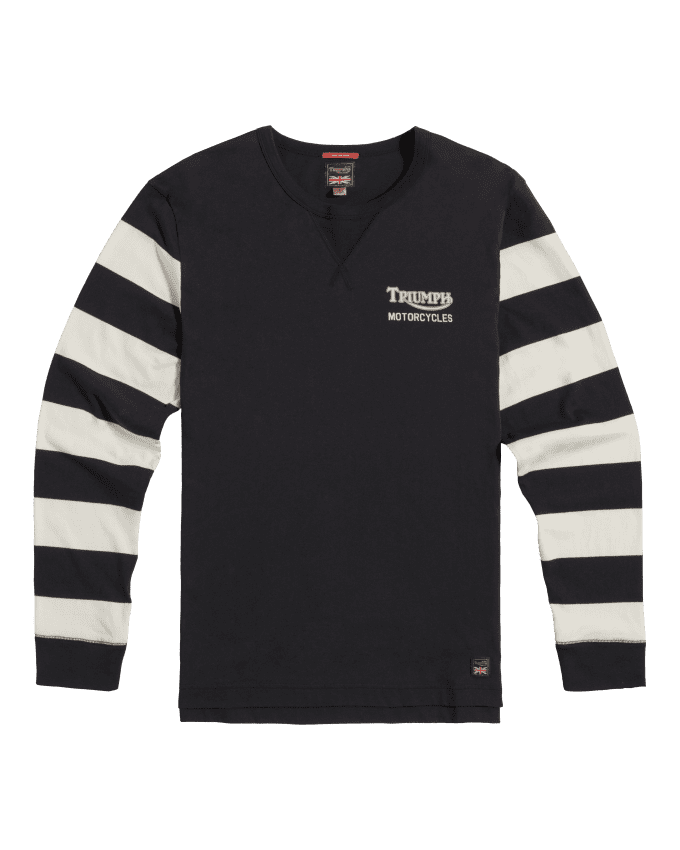 Supertrack Striped Sleeve Tee